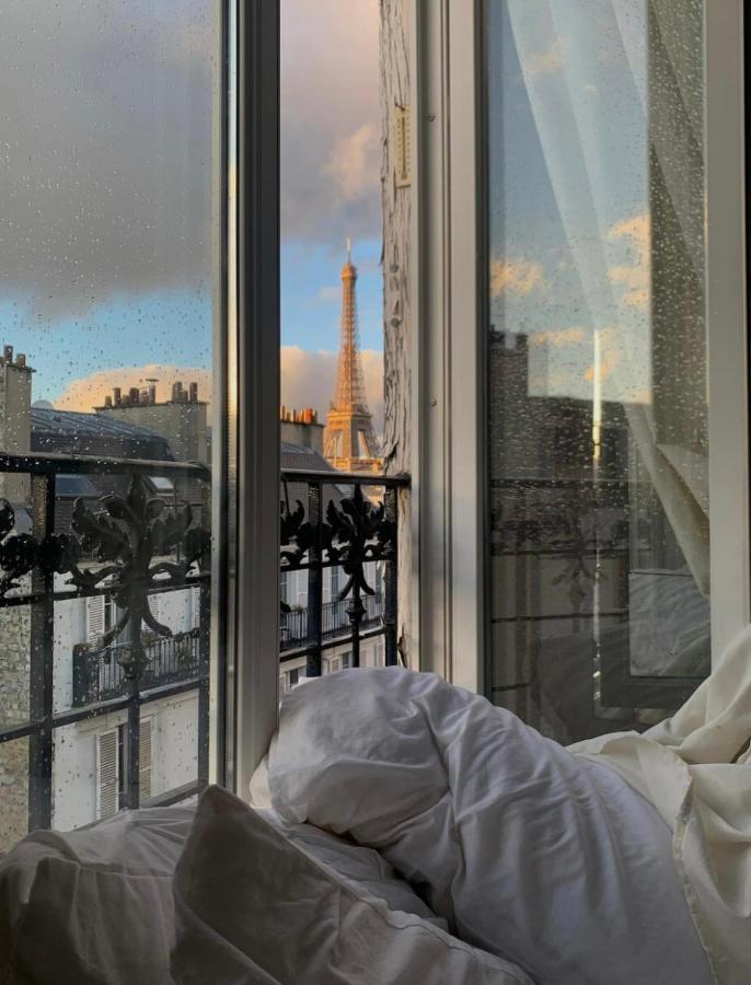 Magnifique Vue Sur La Tour Eiffel Parijs